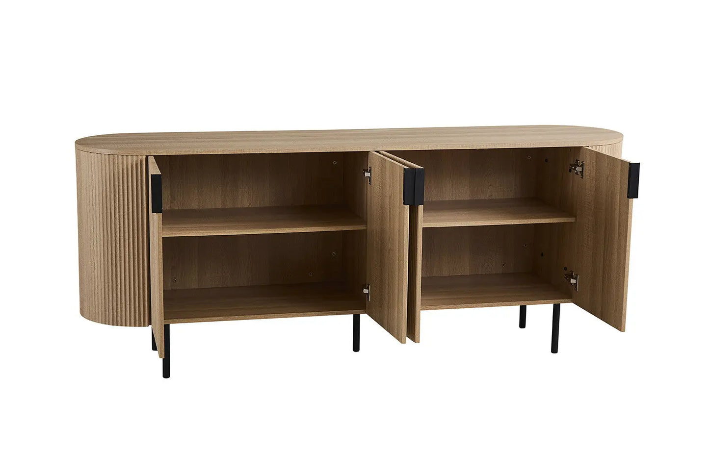 LYANE - Buffet Effet Chêne Naturel - 200 cm ROUSSEAU