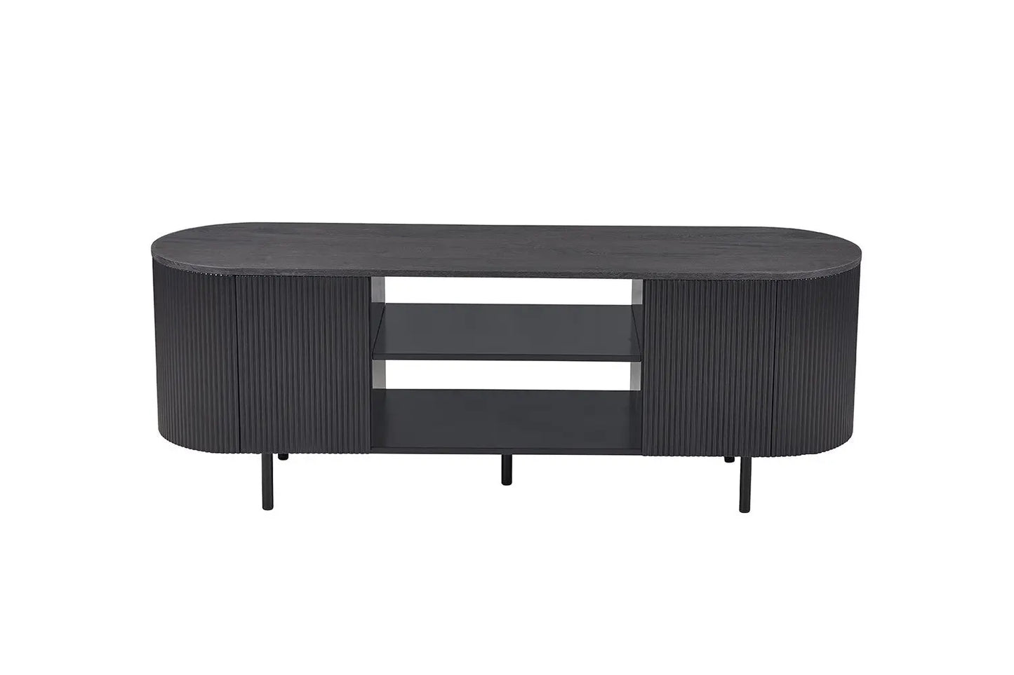 LYANE - Meuble TV - 160 cm - Effet Brun foncé ROUSSEAU