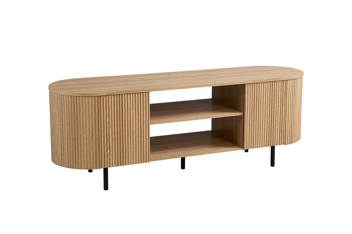 LYANE - Meuble TV - 160 cm - Effet Chêne Naturel ROUSSEAU