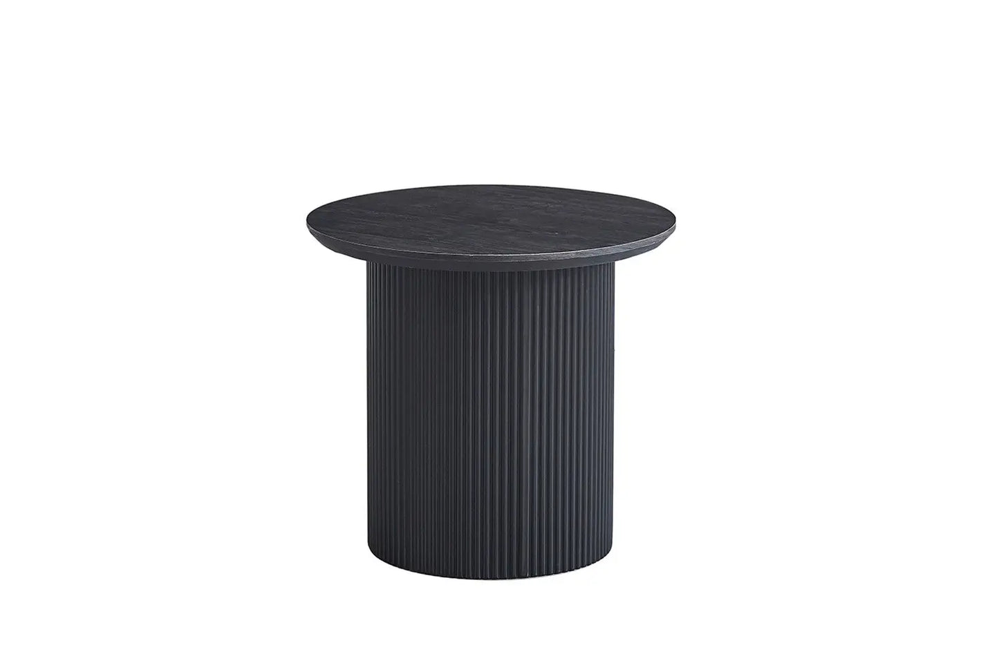 LYANE - Table Basse Ronde - 50 cm - Effet Brun foncé ROUSSEAU