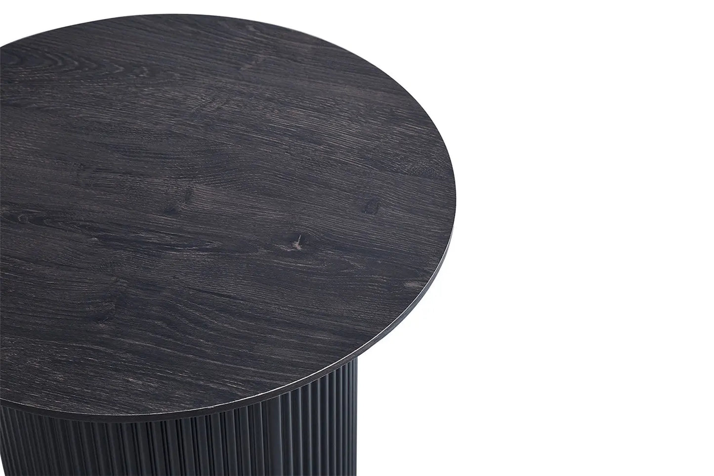 LYANE - Table Basse Ronde - 50 cm - Effet Brun foncé ROUSSEAU