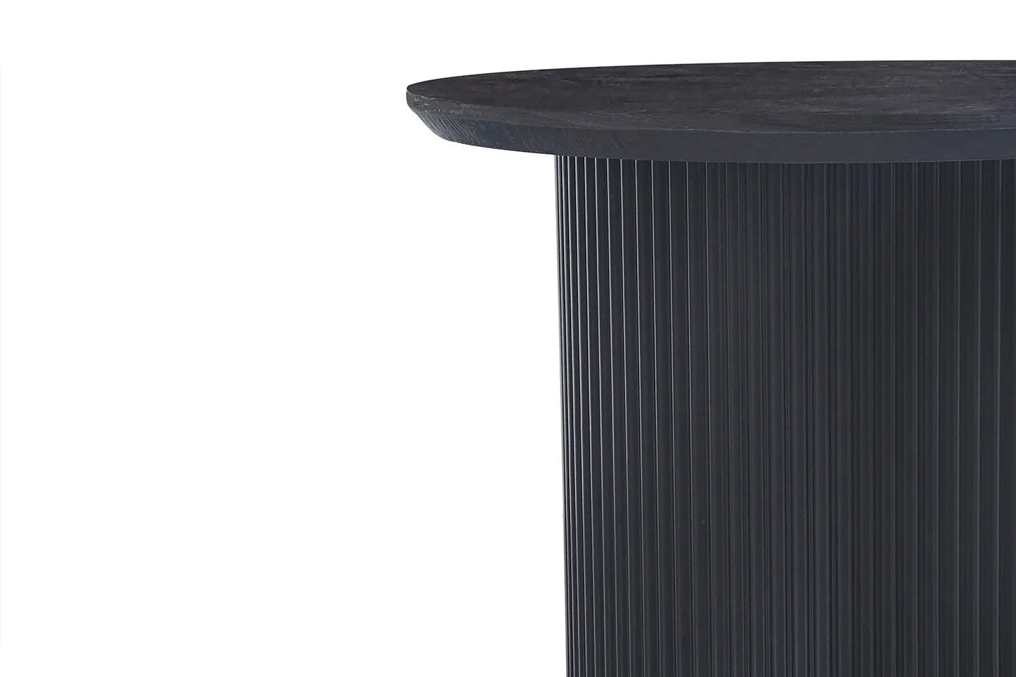 LYANE - Table Basse Ronde - 50 cm - Effet Brun foncé ROUSSEAU