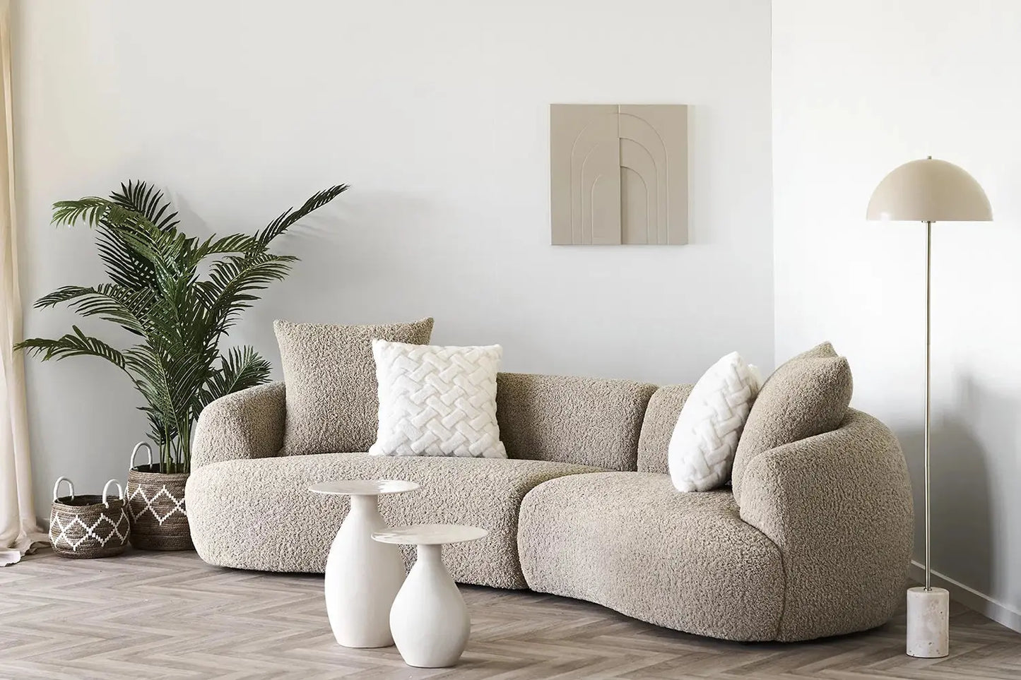 Lampadaire de Salon en Marbre SHEFFIELD - H : 155cm HOUSE NORDIC