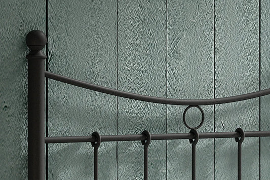 Lit 90x200 avec sommier Métal Noir SORAYA ROUSSEAU