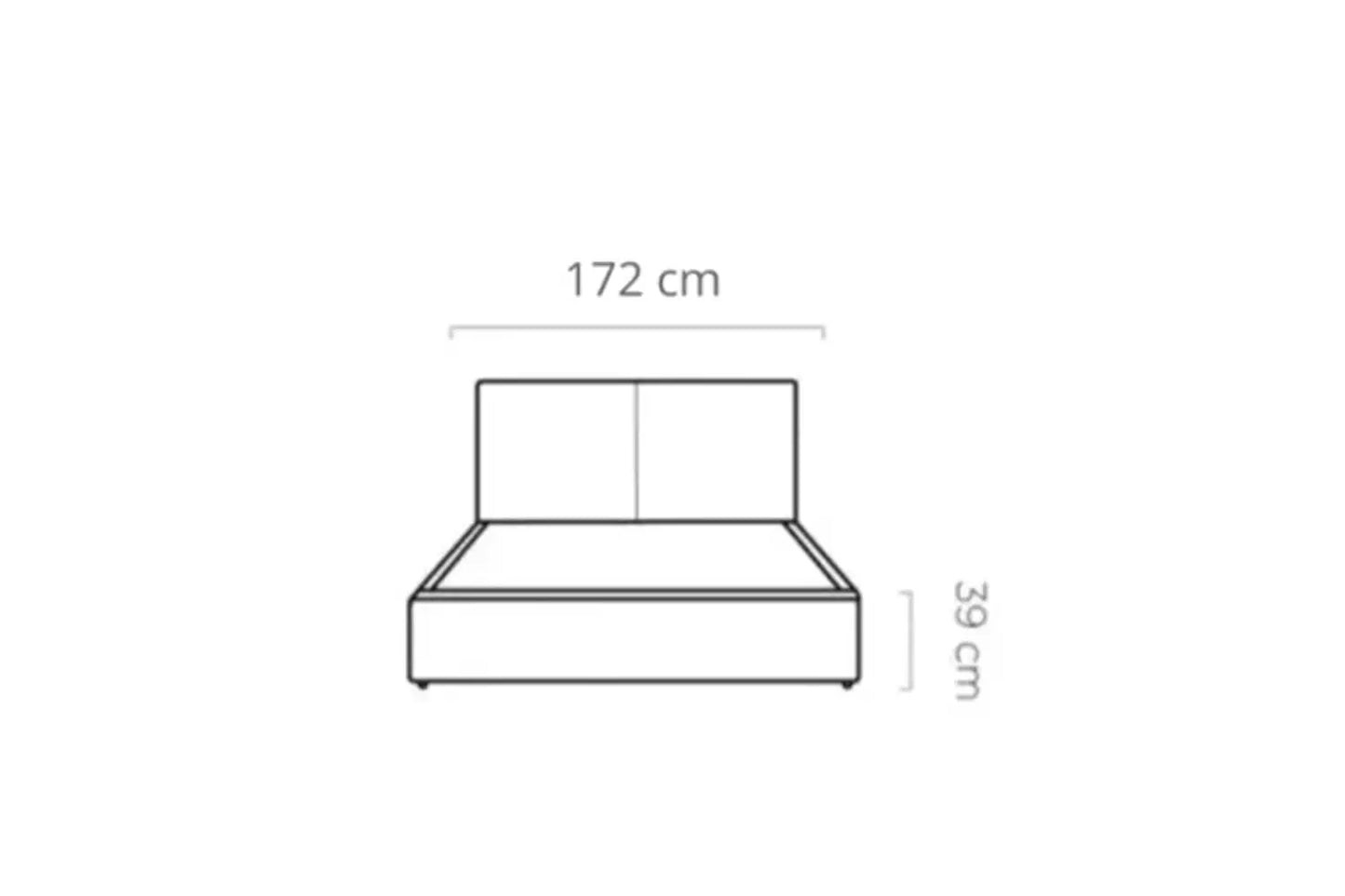 Lit Coffre avec Tête de Lit NICOLE - 160 x 200 cm WERSAL