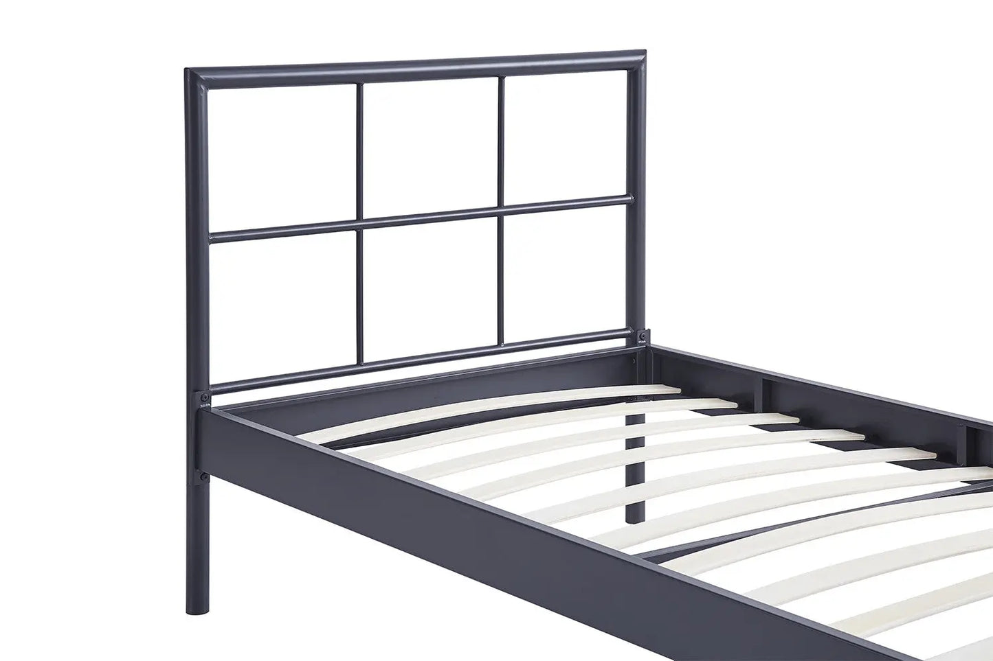Lit DAVI 90x200 Métal Gris foncé ROUSSEAU