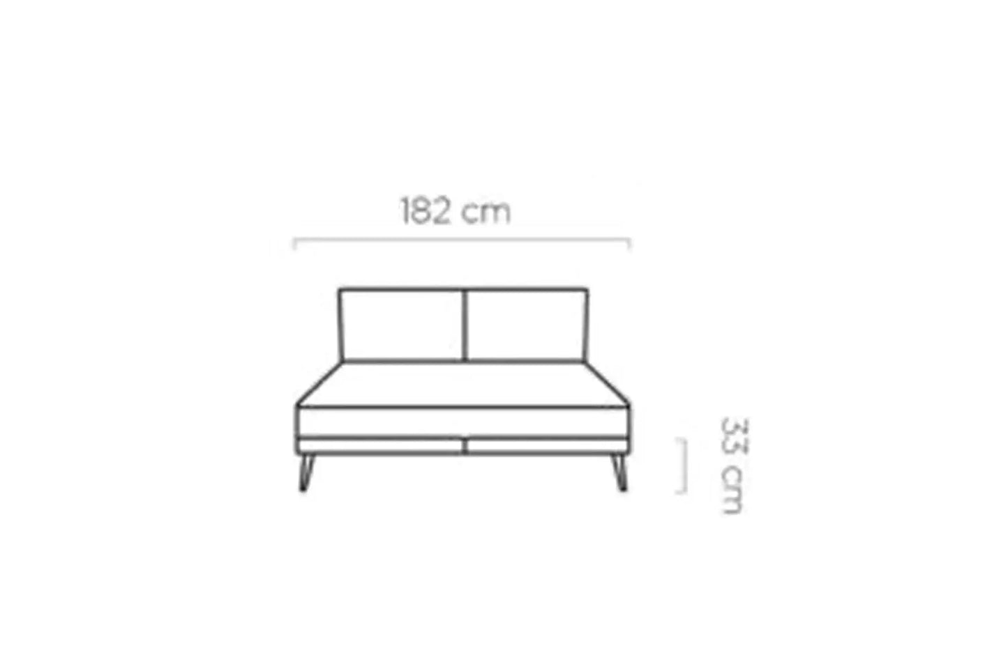 Lit avec Tête de Lit SELENE - 180 x 200 cm WERSAL