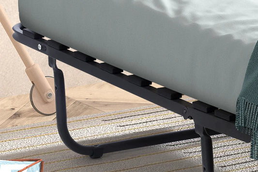 Lit pliable ETHIOPIA 90x200 cm métal Noir ROUSSEAU