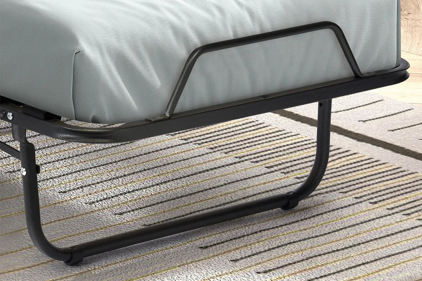 Lit pliable ETHIOPIA 90x200 cm métal Noir ROUSSEAU