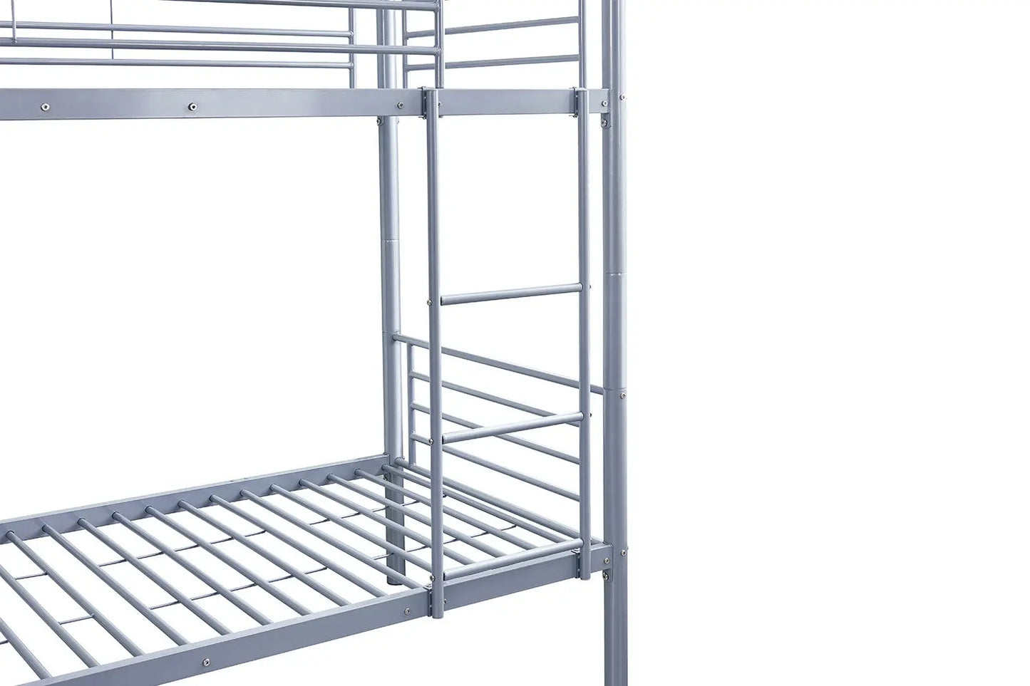 Lit superposé SAMYA 90x200 Divisible Métal Gris ROUSSEAU