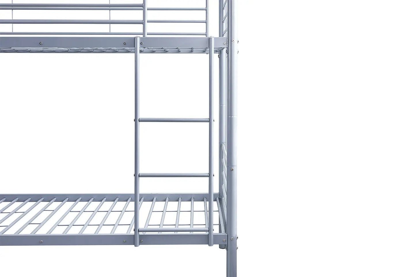 Lit superposé SAMYA 90x200 Divisible Métal Gris ROUSSEAU