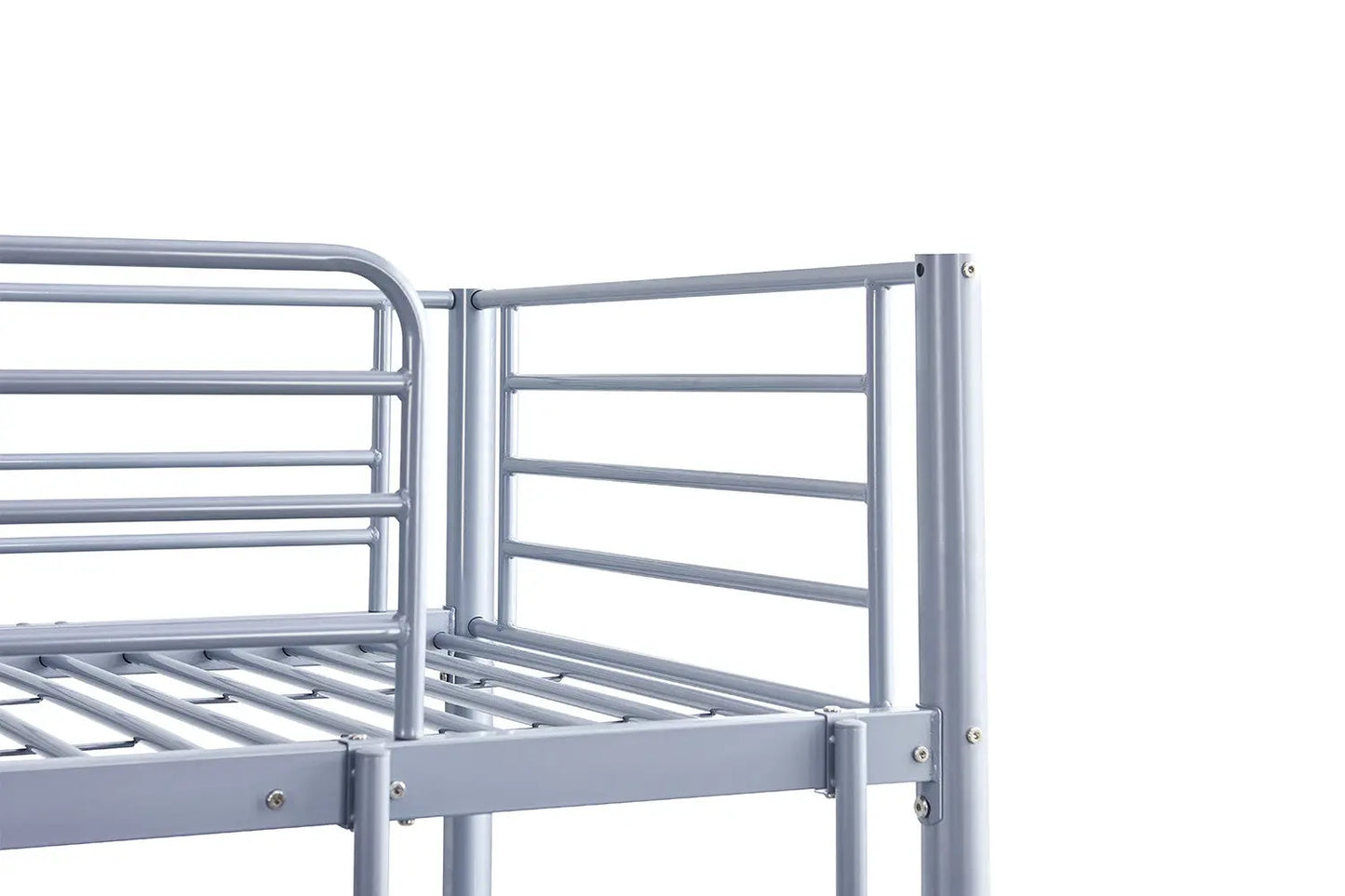 Lit superposé SAMYA 90x200 Divisible Métal Gris ROUSSEAU