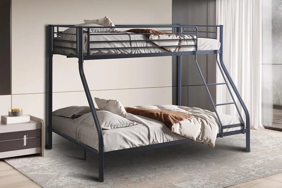 Lit superposé TYA métal 140/90x200 Gris foncé ROUSSEAU