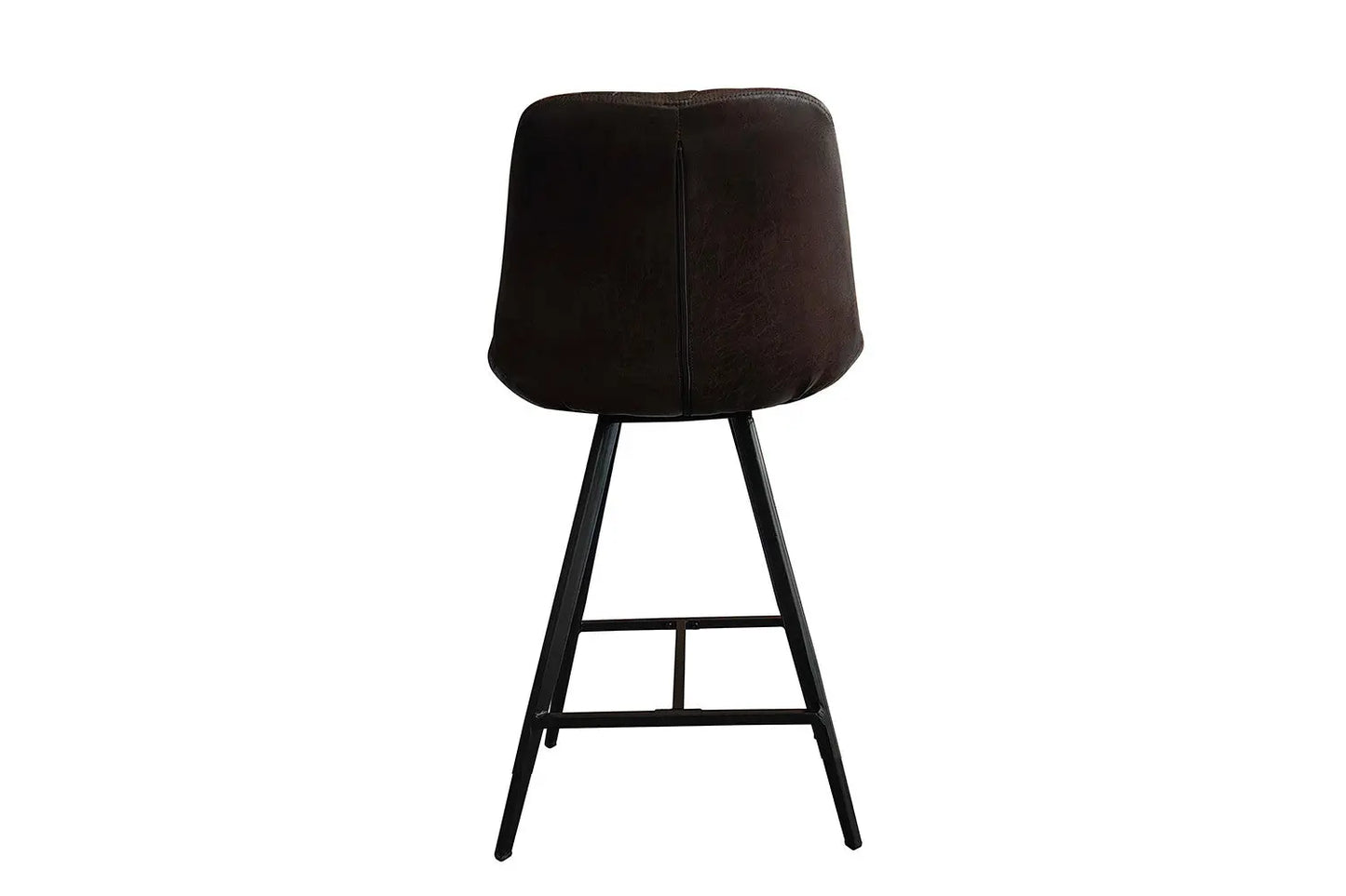 Lot de Chaises de Bar ALYCANTE en PU Brun Foncé - 49 x 56 cm ROUSSEAU