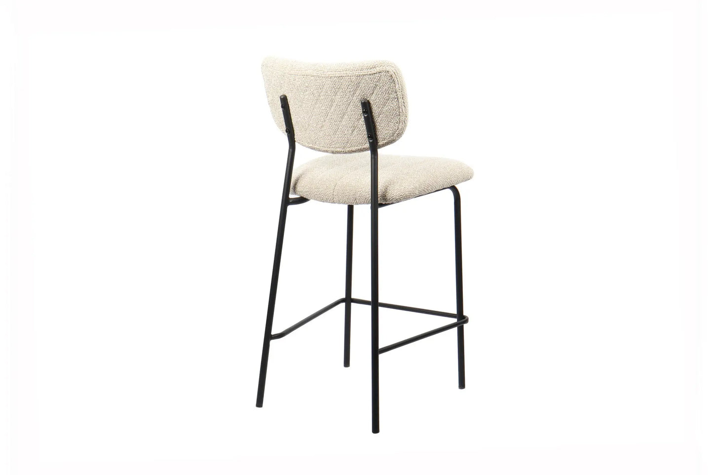 Lot de Chaises de Bar ANITA en Tissu Beige - 46 x 53 cm ROUSSEAU