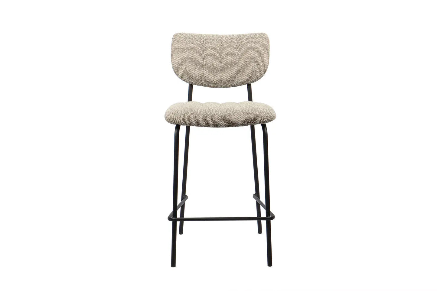 Lot de Chaises de Bar ANITA en Tissu Brun - 46 x 53 cm ROUSSEAU