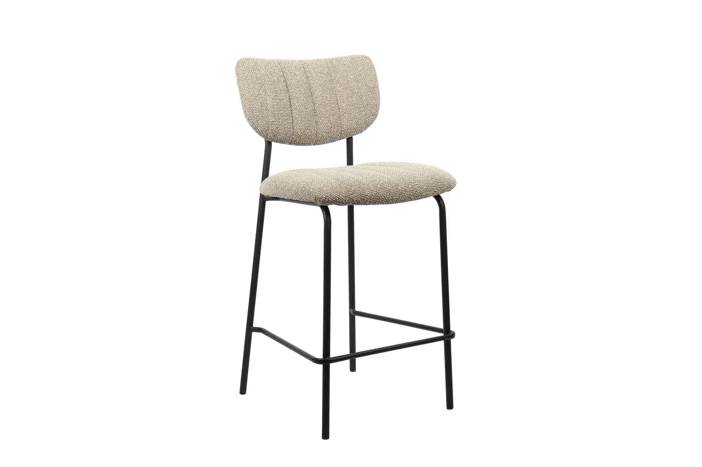 Lot de Chaises de Bar ANITA en Tissu Brun - 46 x 53 cm ROUSSEAU