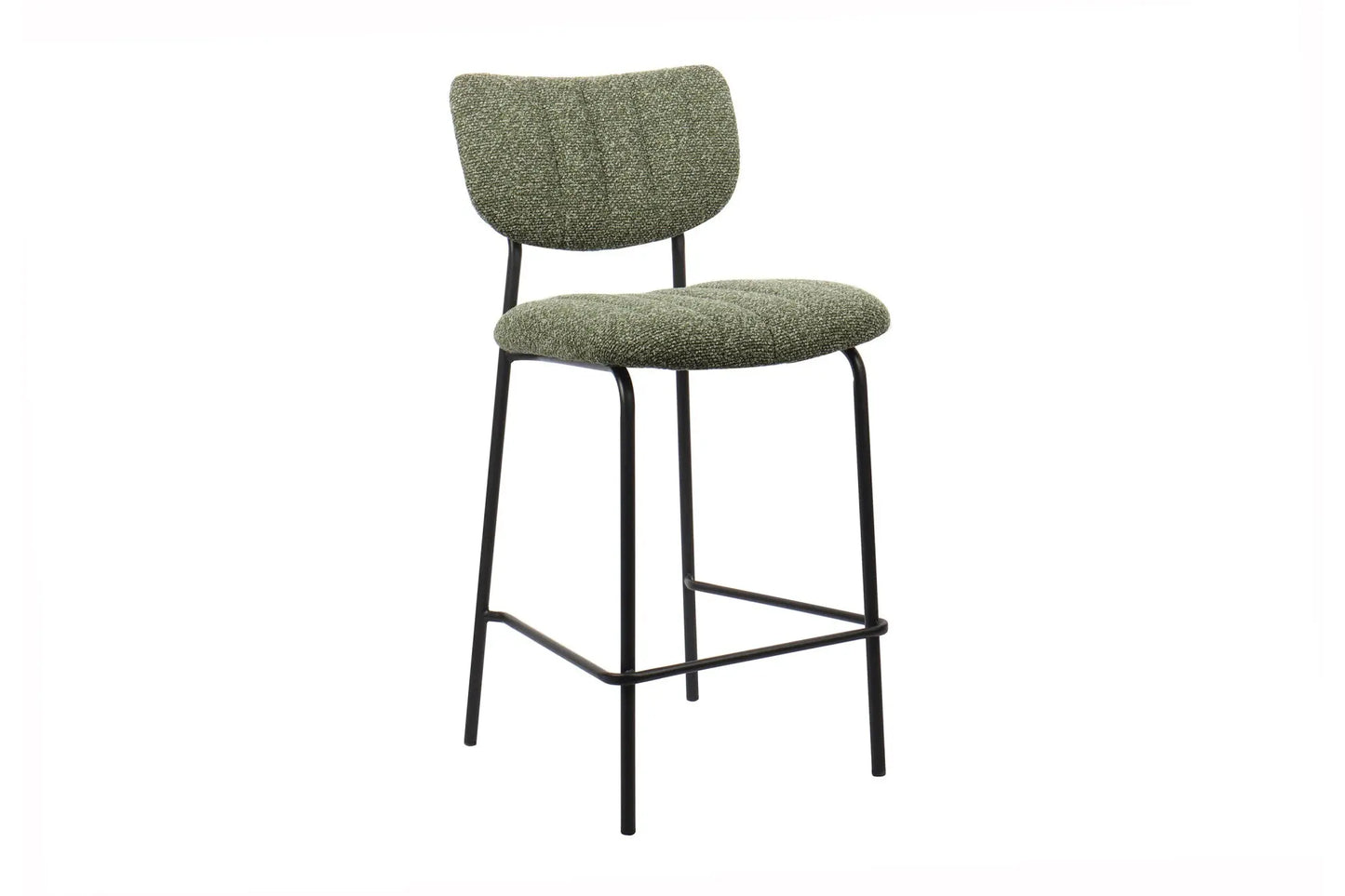 Lot de Chaises de Bar ANITA en Tissu Vert - 46 x 53 cm ROUSSEAU