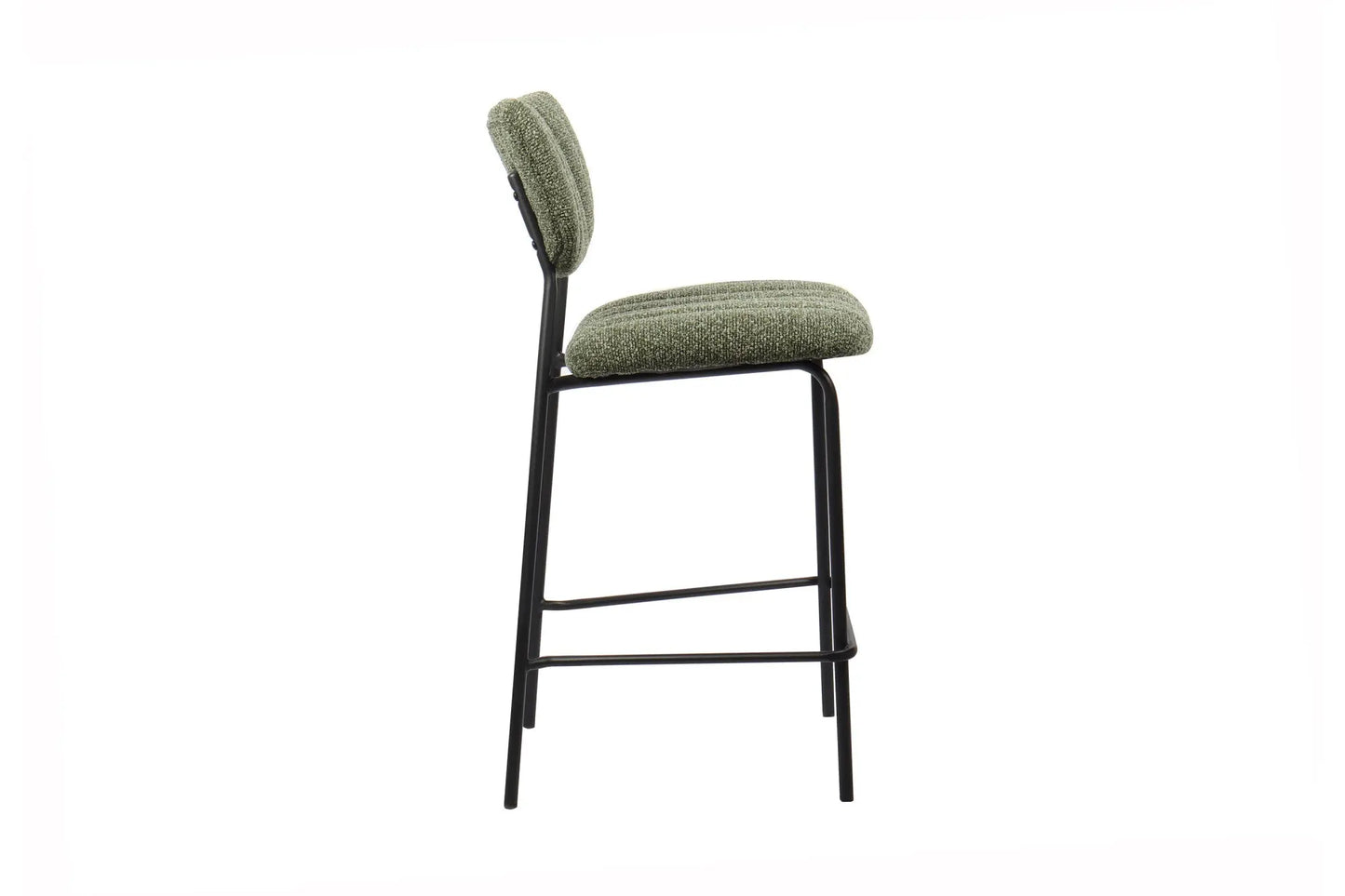 Lot de Chaises de Bar ANITA en Tissu Vert - 46 x 53 cm ROUSSEAU