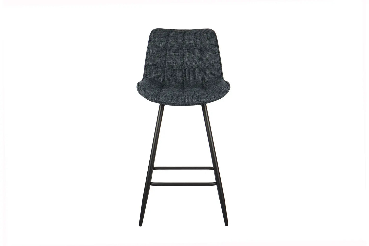 Lot de Chaises de Bar ARIANE en Tissu Bleu Foncé - 46 x 55 cm ROUSSEAU