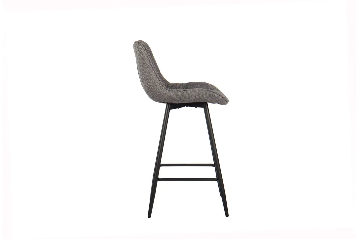 Lot de Chaises de Bar ARIANE en Tissu Gris Clair - 46 x 55 cm ROUSSEAU