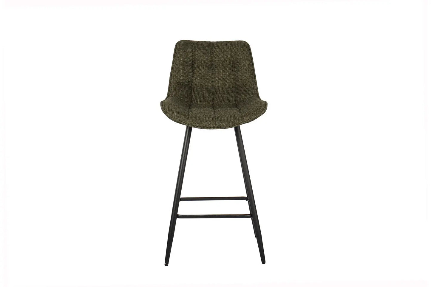 Lot de Chaises de Bar ARIANE en Tissu Vert - 46 x 55 cm ROUSSEAU