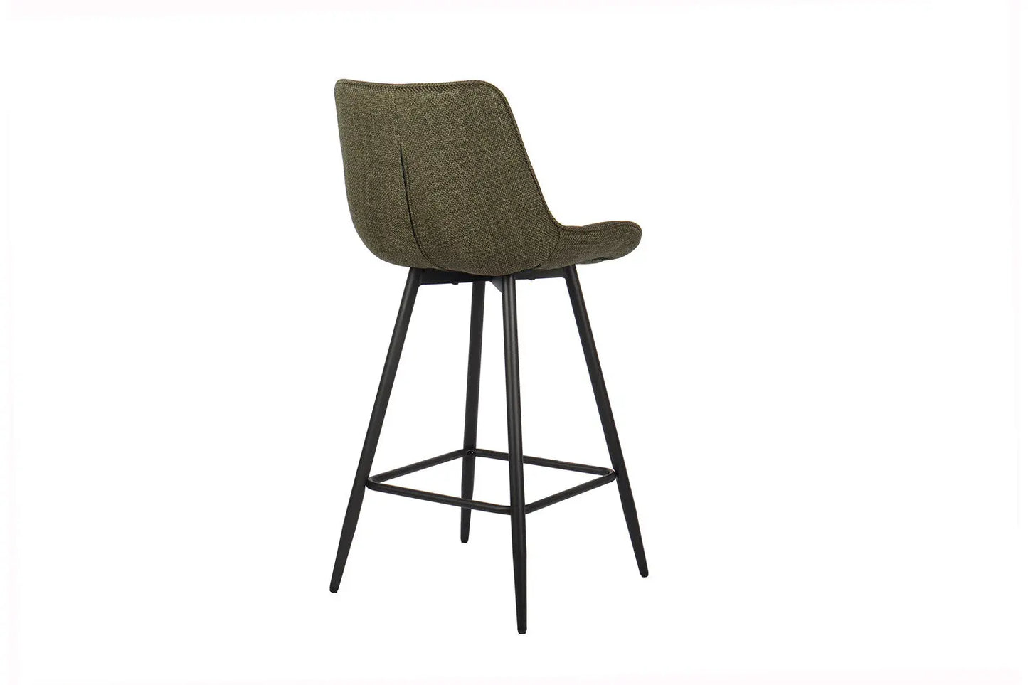 Lot de Chaises de Bar ARIANE en Tissu Vert - 46 x 55 cm ROUSSEAU