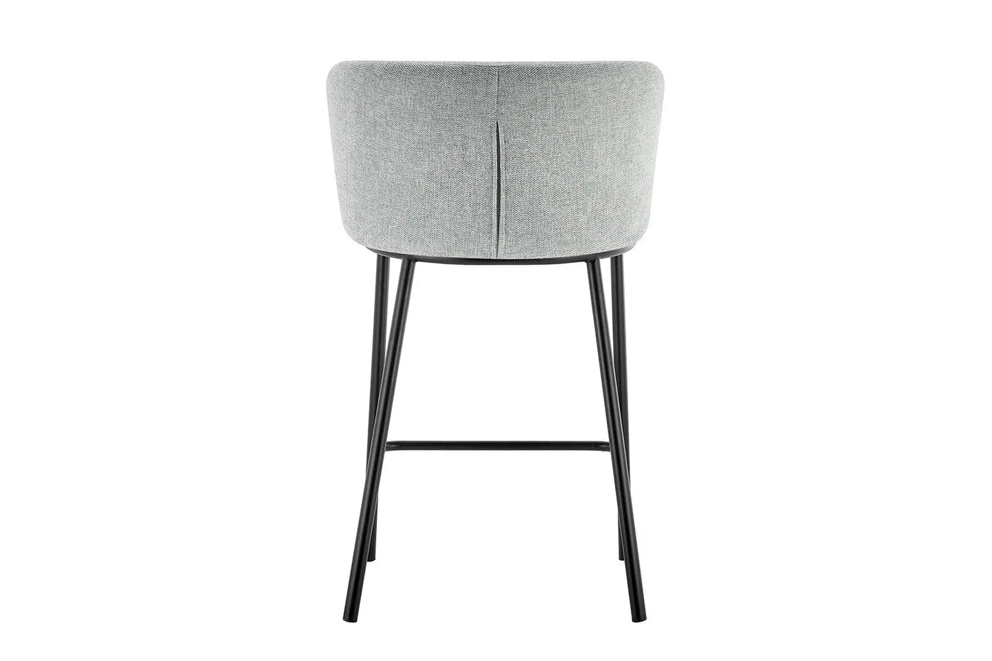 Lot de Chaises de Bar ARTHURO en Tissu Gris Clair - 53 x 50.5 cm ROUSSEAU