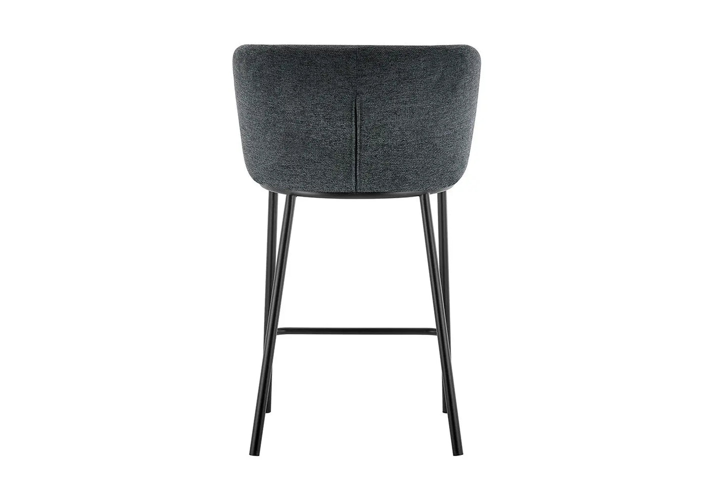 Lot de Chaises de Bar ARTHURO en Tissu Gris Foncé - 53 x 50.5 cm ROUSSEAU
