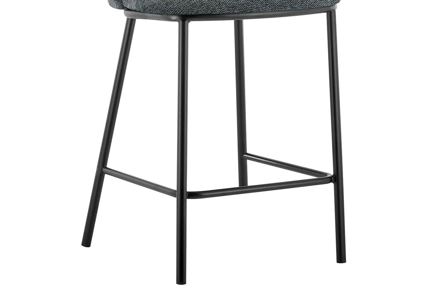 Lot de Chaises de Bar ARTHURO en Tissu Gris Foncé - 53 x 50.5 cm ROUSSEAU