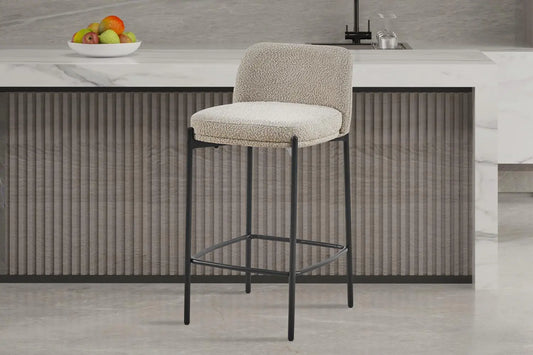 Lot de Chaises de Bar ELLYA Sable - 37.5 x 46 cm Tikoya