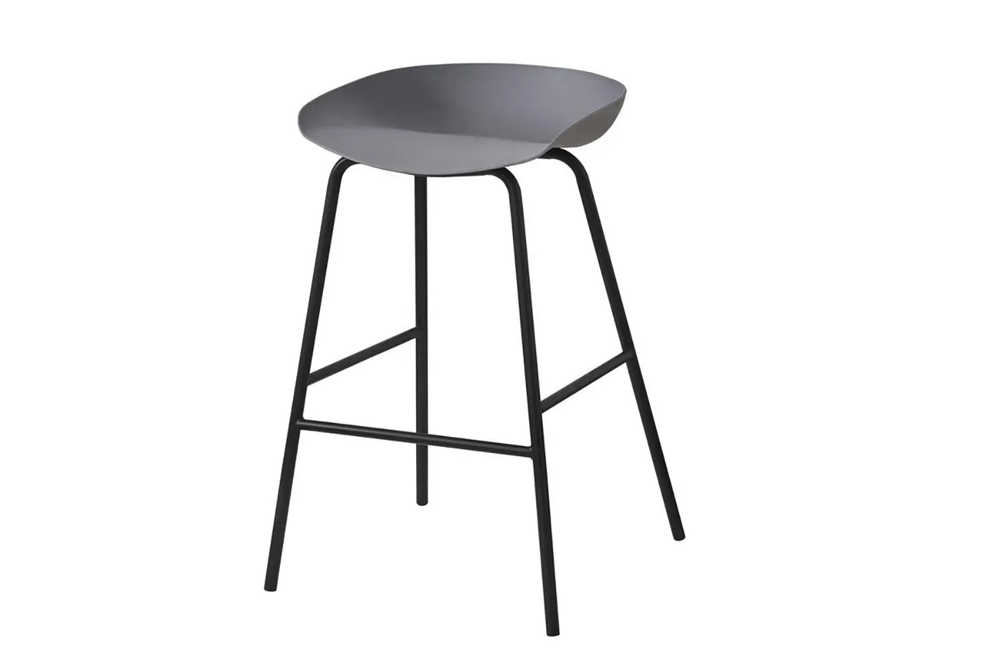 Lot de Chaises de Bar HANNA en PP Gris - 42.5 x 46 cm ROUSSEAU