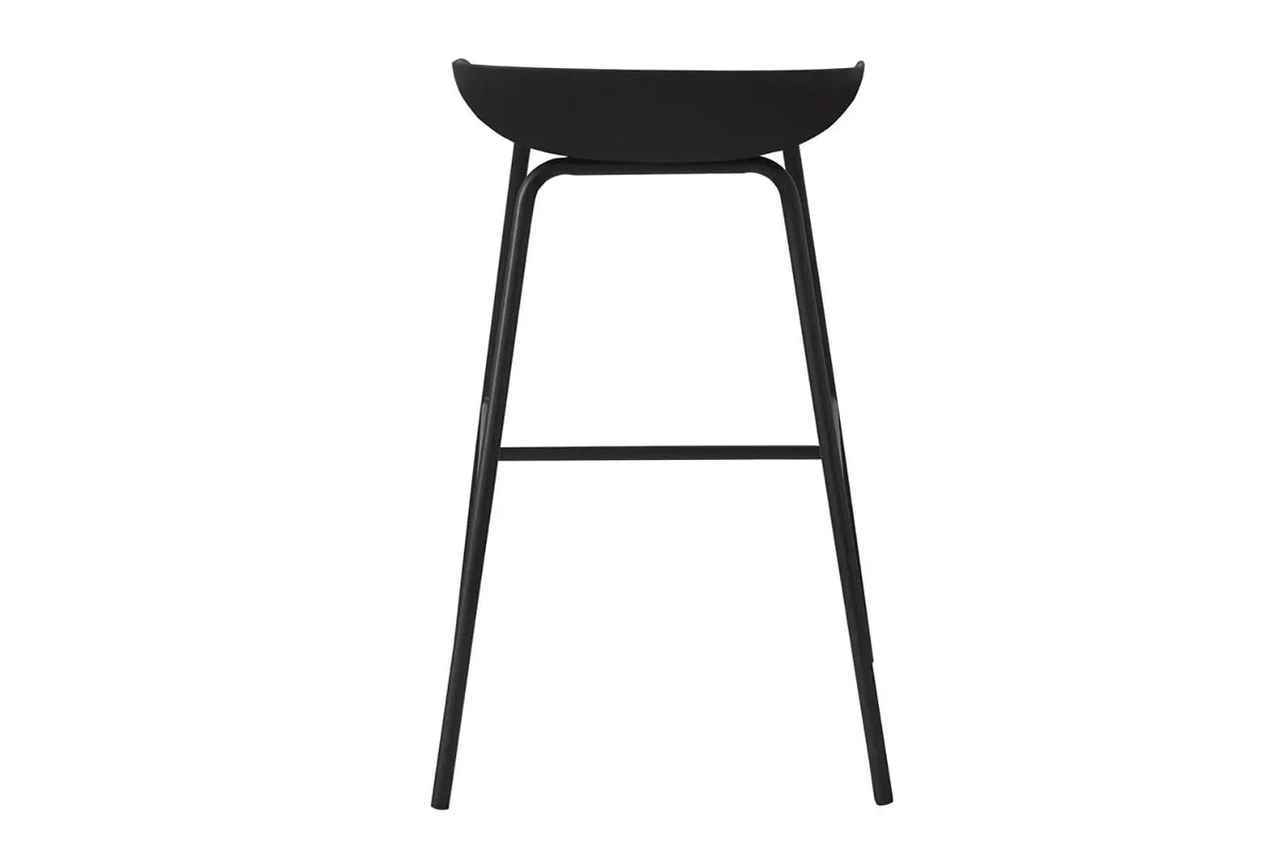 Lot de Chaises de Bar HANNA en PP Noir - 42.5 x 46 cm ROUSSEAU