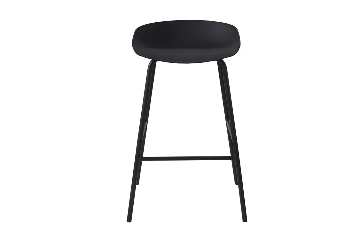 Lot de Chaises de Bar HANNA en PP Noir - 42.5 x 46 cm ROUSSEAU