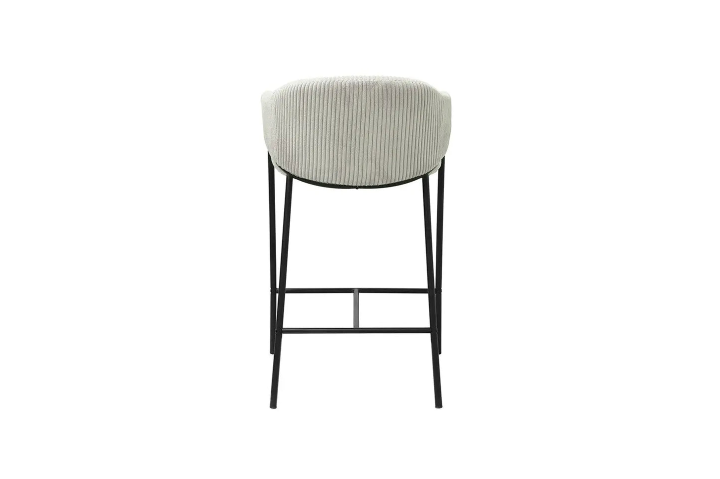 Lot de Chaises de Bar HINAYA en Tissu Gris Clair - 54 x 59 cm ROUSSEAU