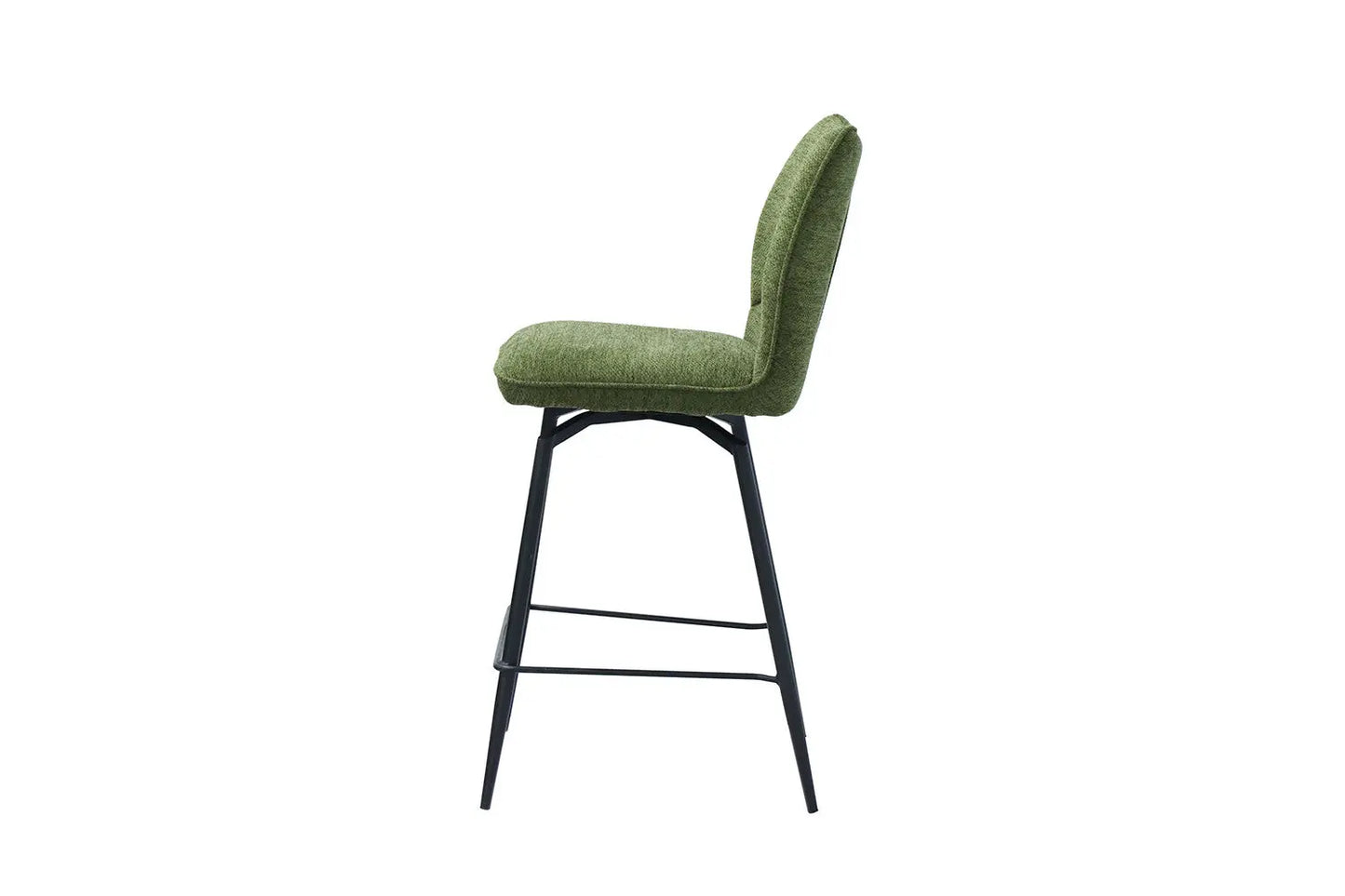 Lot de Chaises de Bar LYARA en Tissu Vert - 48 x 56 cm ROUSSEAU