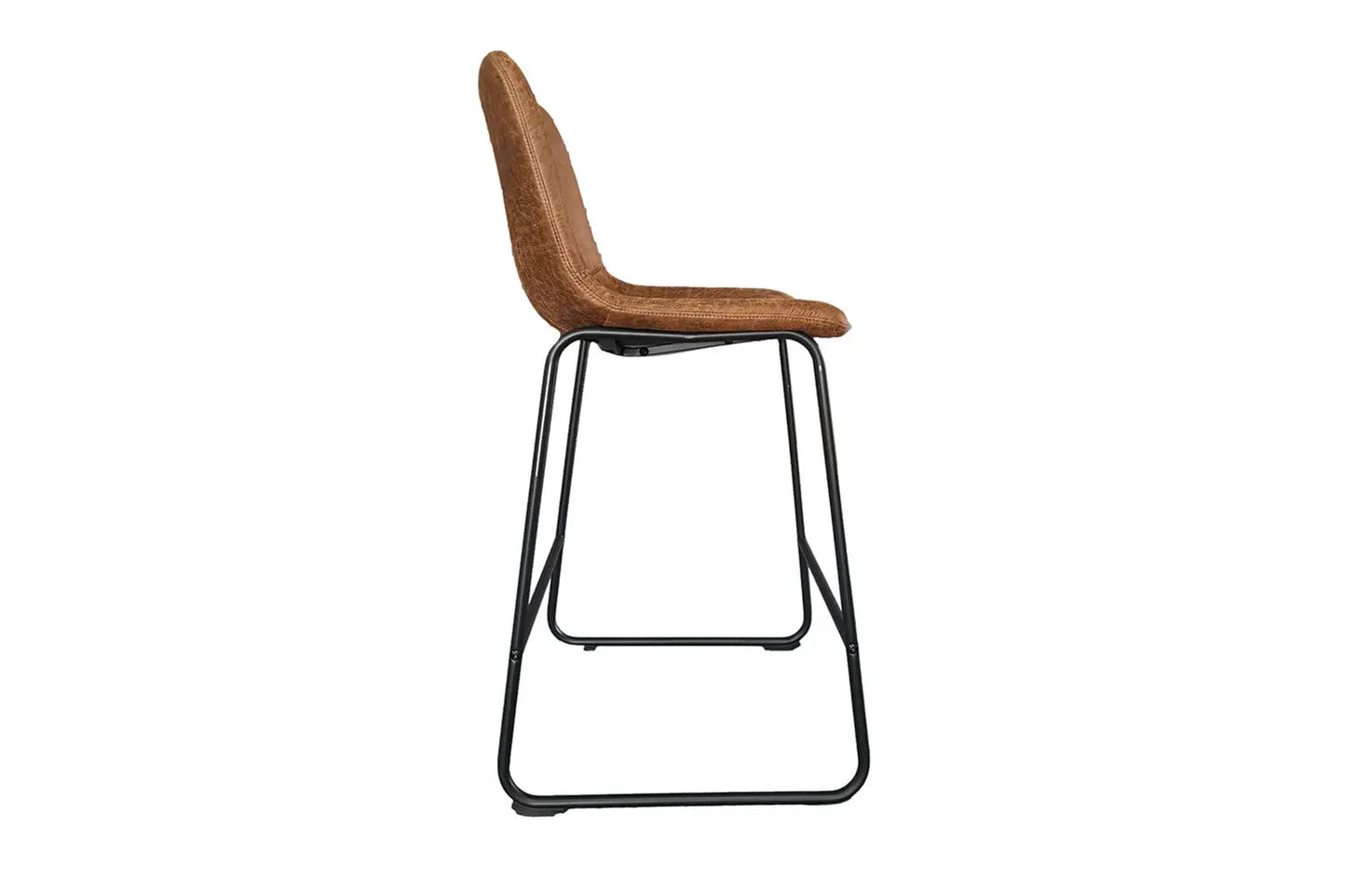 Lot de Chaises de Bar MANCYA en PU Cognac - 48 x 56 cm ROUSSEAU