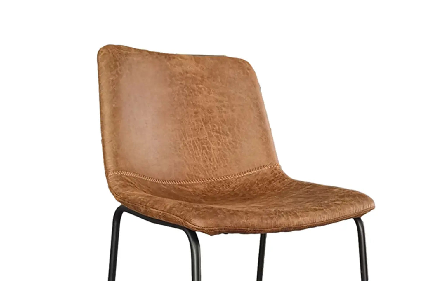 Lot de Chaises de Bar MANCYA en PU Cognac - 48 x 56 cm ROUSSEAU