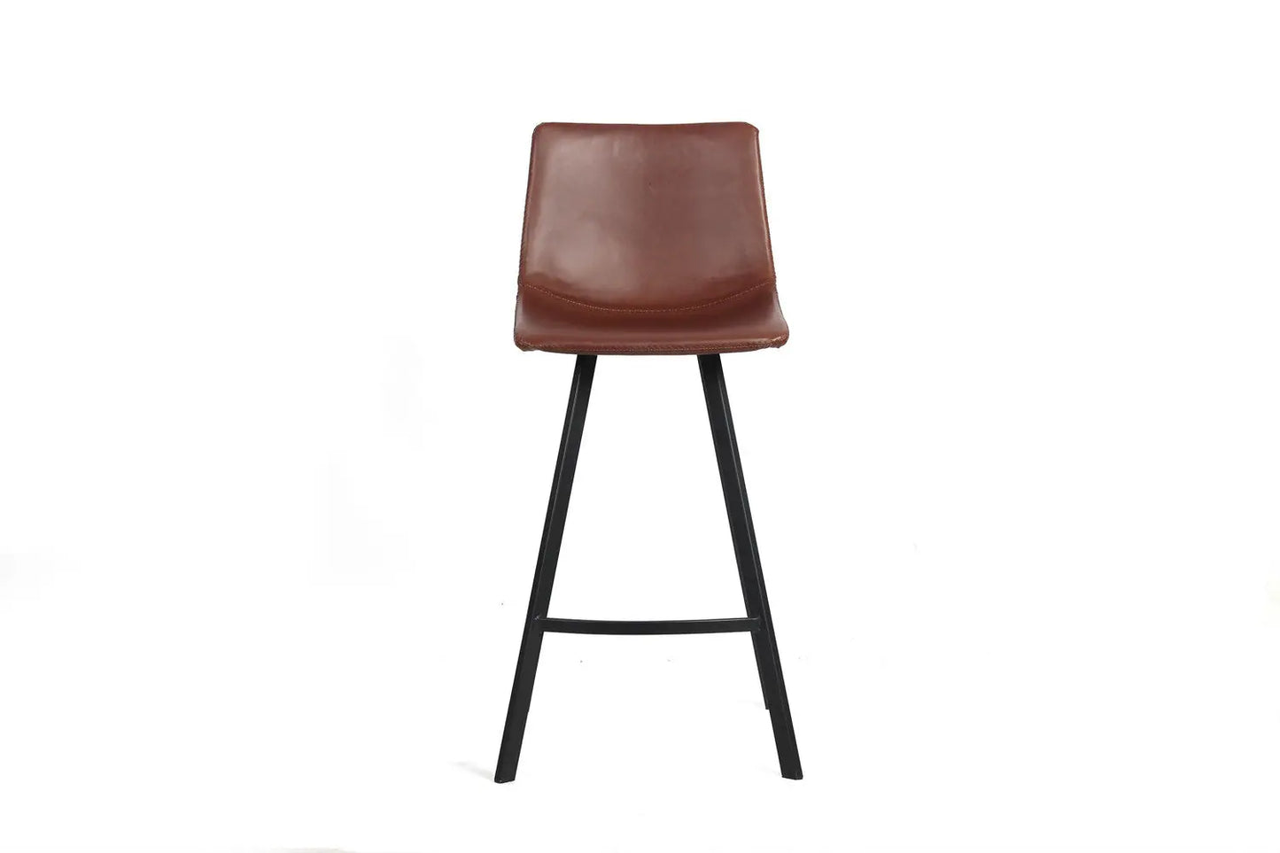 Lot de Chaises de Bar OZAYA en PU Brun - 45 x 49 cm ROUSSEAU