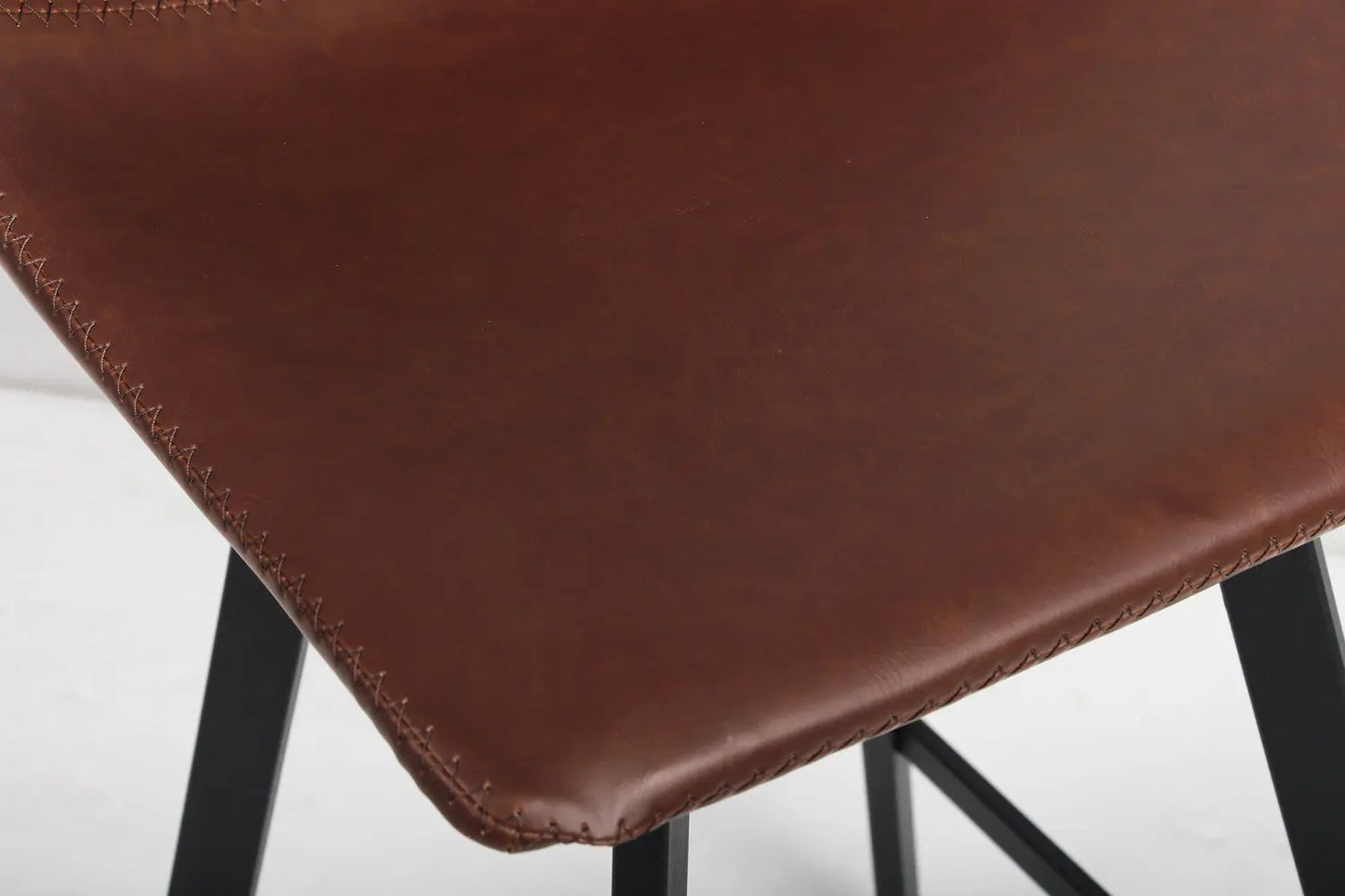 Lot de Chaises de Bar OZAYA en PU Brun - 45 x 49 cm ROUSSEAU