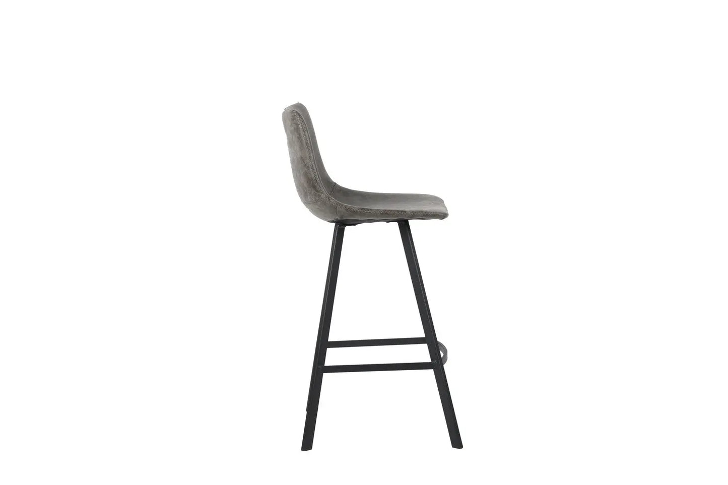 Lot de Chaises de Bar OZAYA en PU Gris - 45 x 49 cm ROUSSEAU