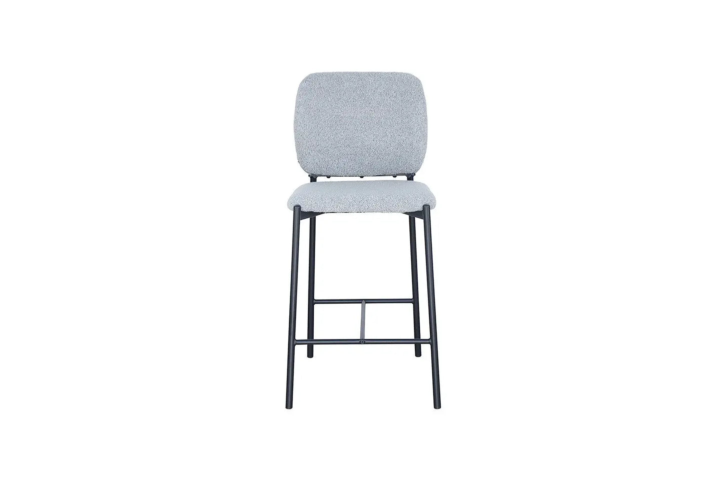 Lot de Chaises de Bar SOPHYA en Tissu Gris Clair - 47 x 56 cm ROUSSEAU