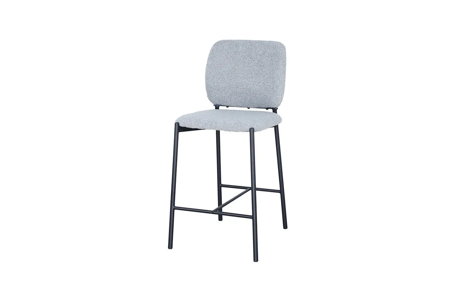 Lot de Chaises de Bar SOPHYA en Tissu Gris Clair - 47 x 56 cm ROUSSEAU