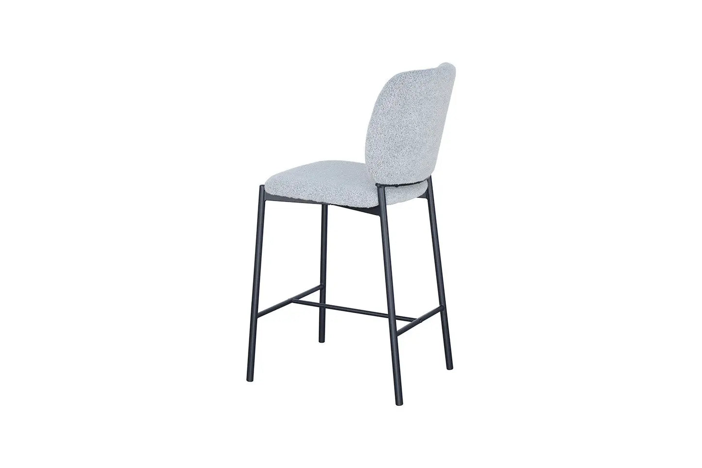 Lot de Chaises de Bar SOPHYA en Tissu Gris Clair - 47 x 56 cm ROUSSEAU