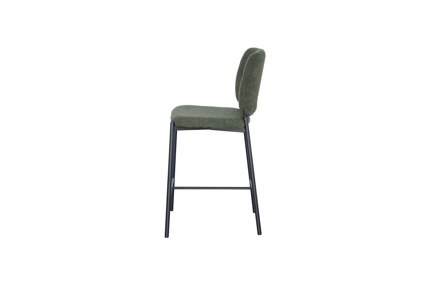 Lot de Chaises de Bar SOPHYA en Tissu Vert - 45 x 55.5 cm ROUSSEAU