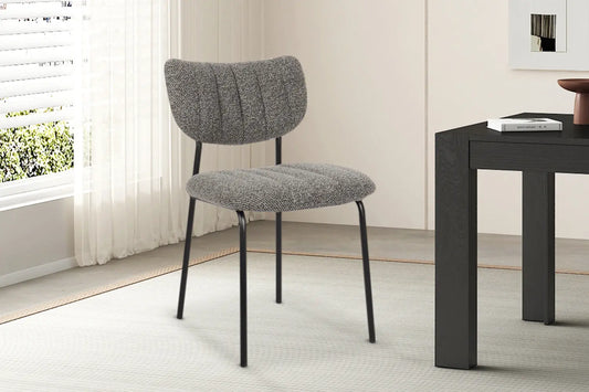 Lot de Chaises de Salle à Manger ANITA Gris Foncé - 72 x 53 cm ROUSSEAU