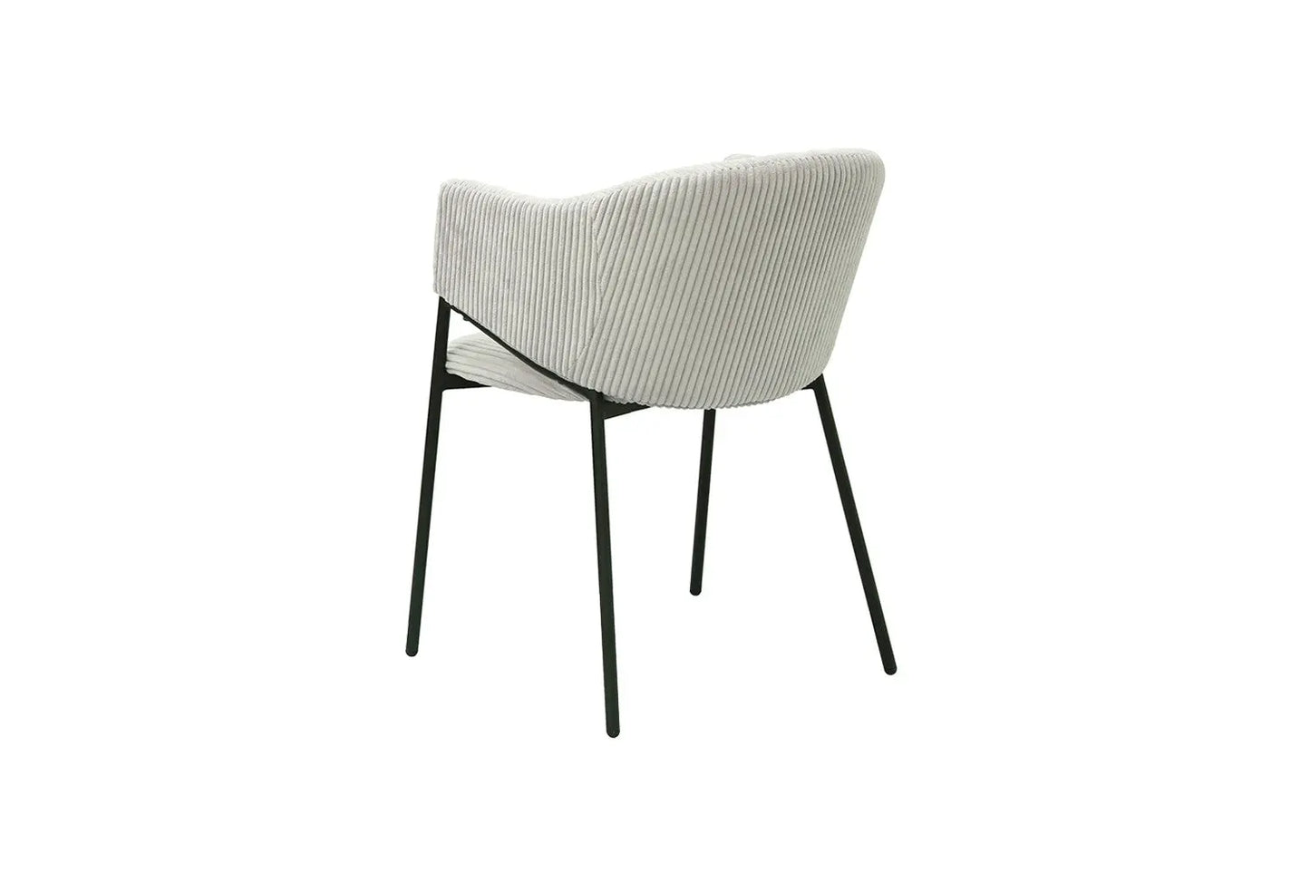 Lot de Chaises de Salle à Manger HINYA en Tissu Gris Clair - 54 x 62 cm ROUSSEAU