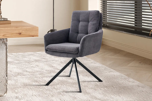 Lot de Chaises de Salle à Manger LINA Gris - 92 x 60 cm ROUSSEAU