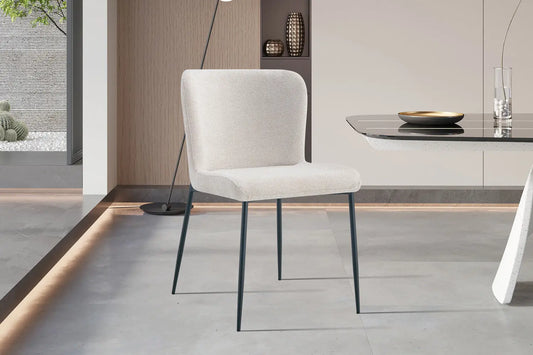 Lot de Chaises de Salle à Manger LISE Beige - 58 x 52 cm ROUSSEAU