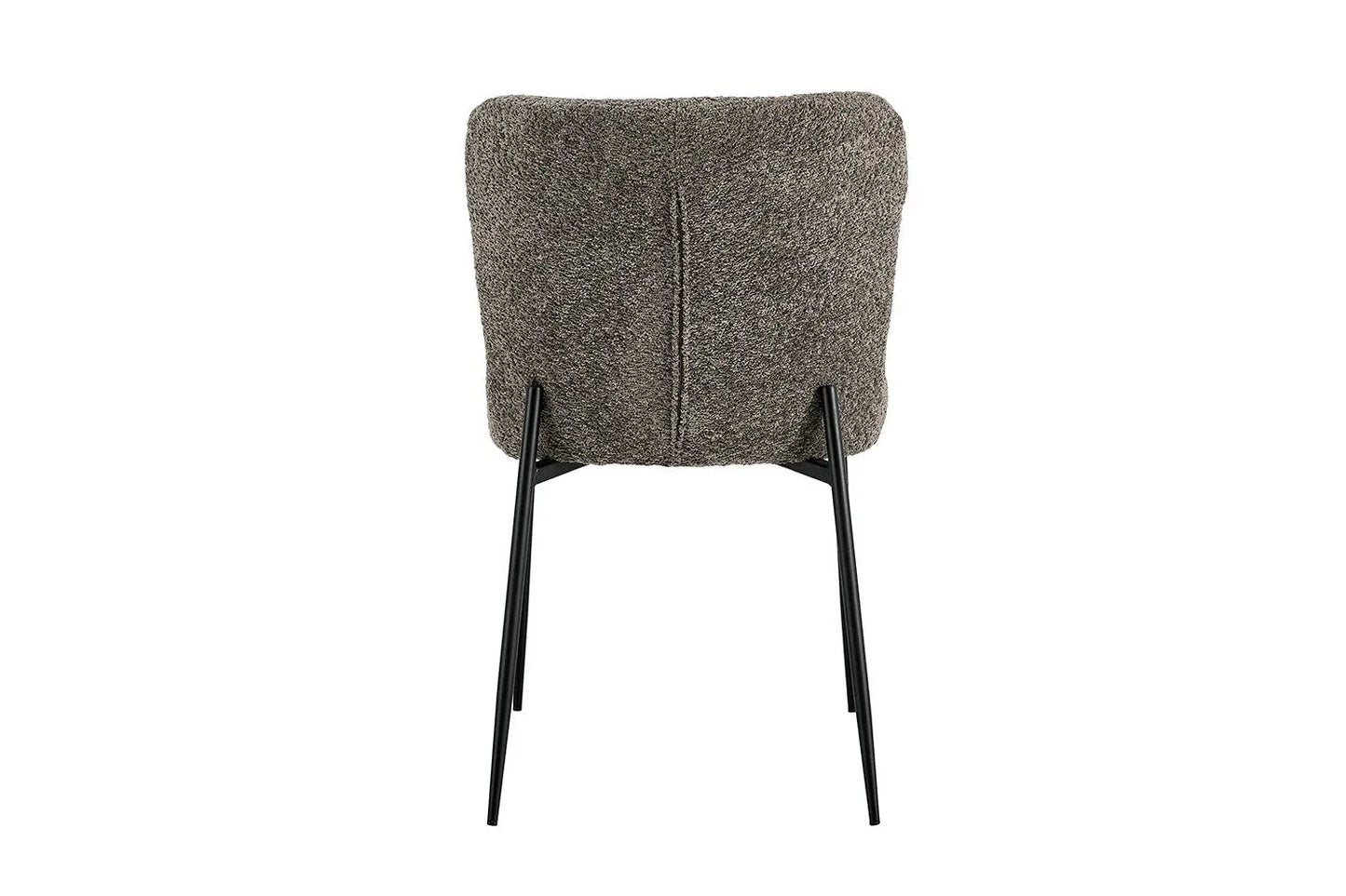 Lot de Chaises de Salle à Manger LISE Bouclé Sable - 58 x 52 cm ROUSSEAU